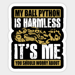 Funny Ball Python Snake Owner Gift Sticker